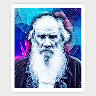 Leo Tolstoy Snowy Portrait | Leo Tolstoy Artwork 6 Sticker